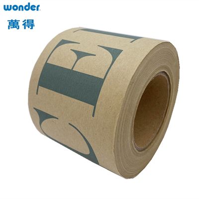 স্ব-আঠালো সাদা ক্রাফ্ট পেপার টেপ 0.130mm বেধ দ্রাবক ভিত্তিক