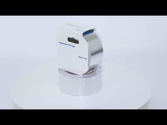 সিলভার থার্মাল অ্যালুমিনিয়াম ফয়েল টেপ 0.1 মিমি বেধ শক্তিশালী আঠালো