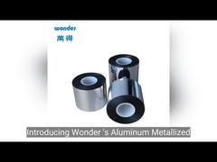 ধাতব ফিল্ম টাইপ BOPP প্যাকেজিং টেপ 0.055mm তাপ সংরক্ষণ